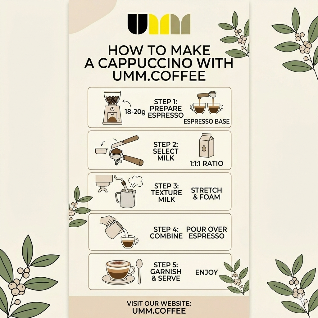 Cappuccino Preparation Infographic