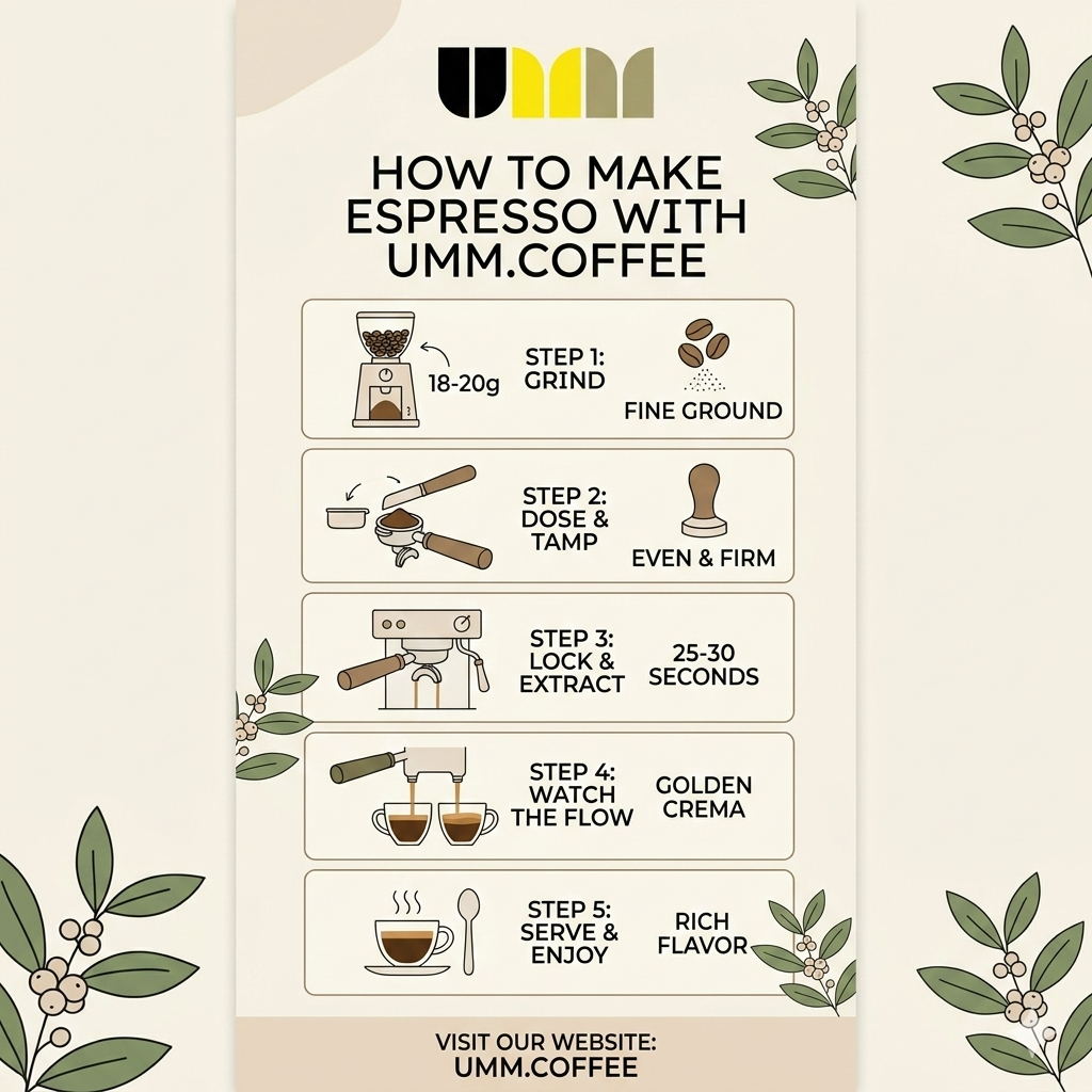 Espresso Preparation Infographic